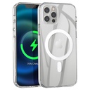 Apple iPhone 12 Pro Max Hoco Magsafe szilikon hátlap tok, (Átlátszó)