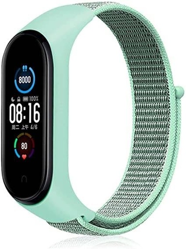 Xiaomi Mi Band 3/4/5/6 nylon curea, mentă