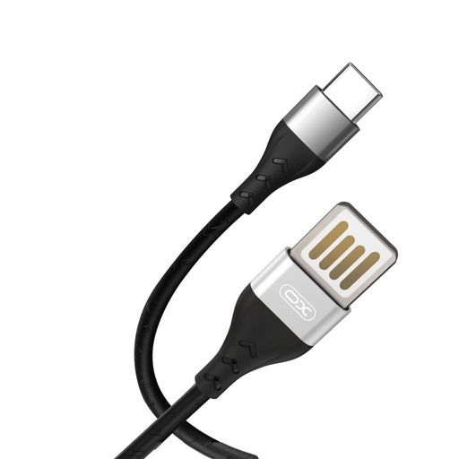 XO NB188 micro USB cablu de date (Gri) – 1 m, 2.4A, pe două fețe USB conector