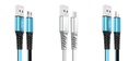 XO NB154 USB-C adatkábel (Kék) – 1 m, 2A