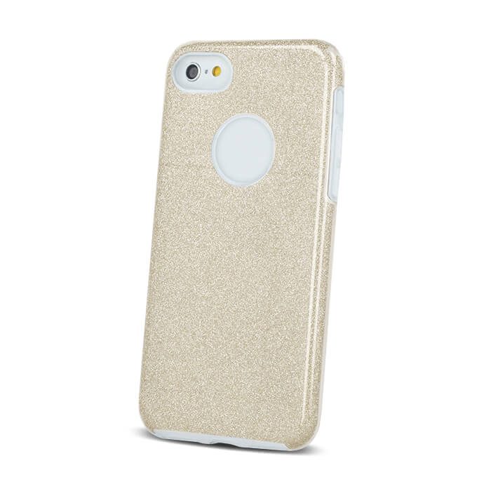 Samsung Galaxy S21 Plus glitter 3in1 hátlap tok (Arany)