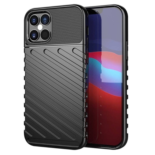 Apple iPhone 12/12 Pro thunder husă spate (Negru)