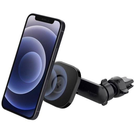 Spigen ITS12 suport auto (pentru grilă ventilație), magnetic auto suport telefon, MagSafe-kompatibilis (pentru grila de ventilație), negru