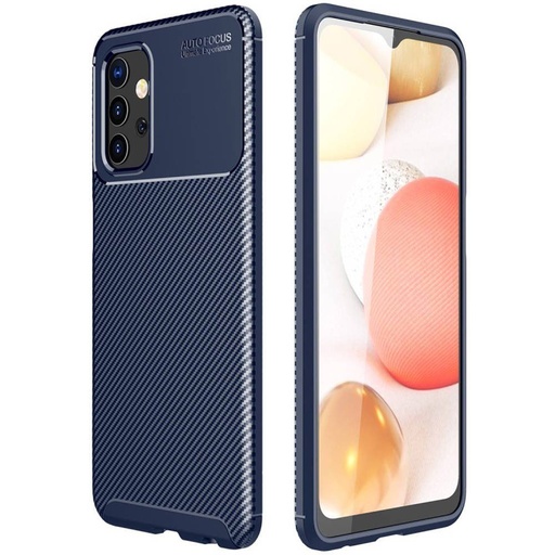 Samsung Galaxy A32 5G carbon fiber silicon husă spate, (Albastru)