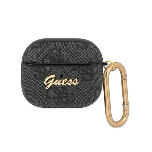 AirPods 3 Guess 4G Script PC/PU husă (Gri) - GUA34GSMK