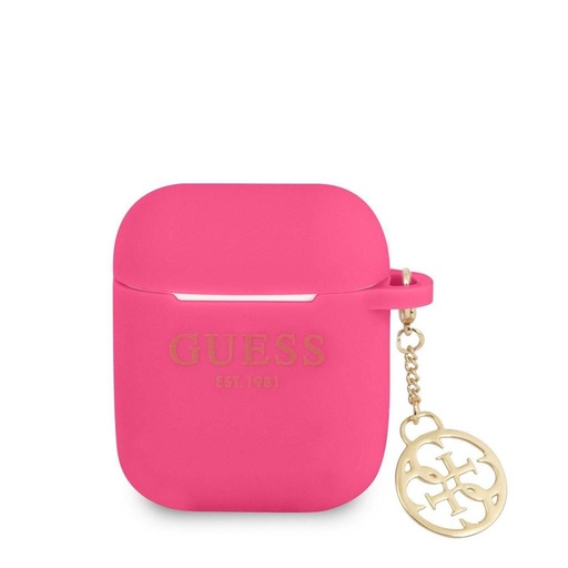 AirPods 1/2 Guess 4G Charms husă (Roz) - GUA2LSC4EF