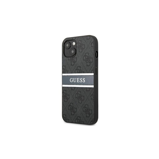Apple iPhone 13 mini Guess PU 4G Printed Stripe husă (Gri) - GUHCP13S4GDGR