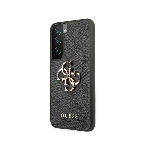 Samsung Galaxy S22 5G GUESS PU 4G Metal Logo husă spate (Gri - GUHCS22S4GMGGR)