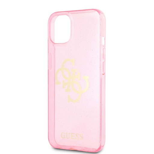 Apple iPhone 13 mini Guess TPU Big 4G Full Glitter husă (Roz) – GUHCP13SPCUGL4GPI