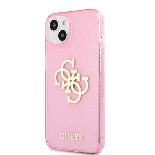 Apple iPhone 13 Guess TPU Big 4G Full Glitter husă (Roz) – GUHCP13MPCUGL4GPI
