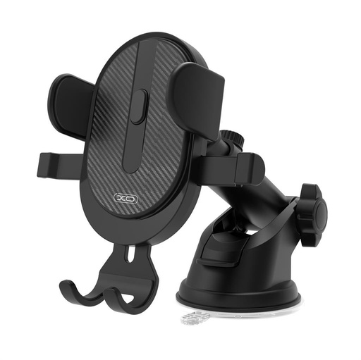 XO C60 suport auto (cu ventuză), gravitațional suport auto universal în variantă pentru grila de ventilație / pentru geamul mașinii, negru