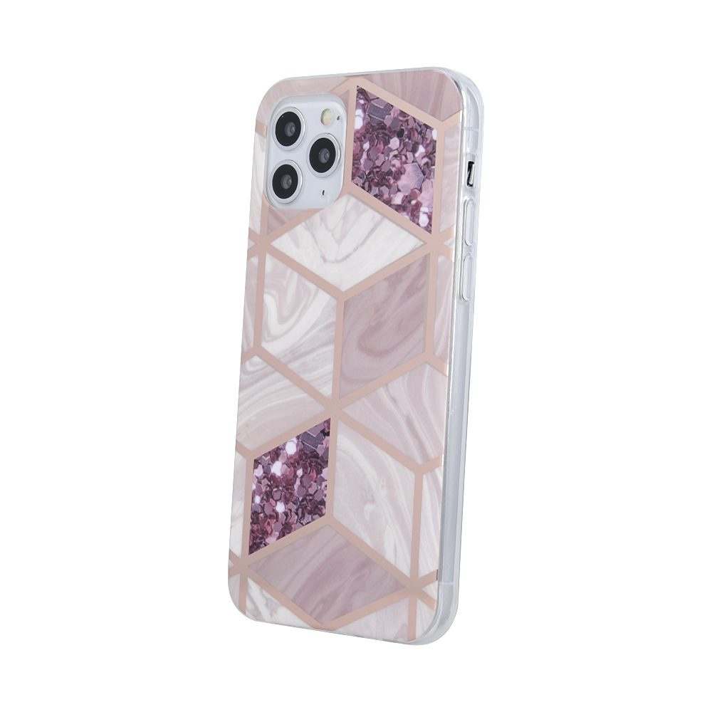 Apple iPhone 7 / iPhone 8 / iPhone SE 2020 / iPhone SE 2022 geometric marmur hátlap tok (Hanga)