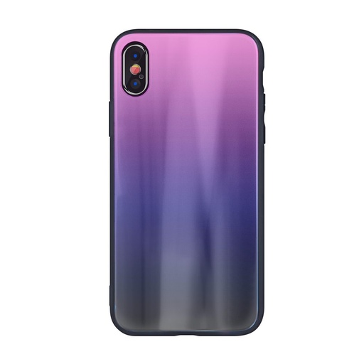 Apple iPhone 11 aurora glass husă spate (Roz-negru)