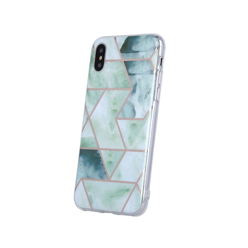 Apple iPhone 12 / iPhone 12 Pro geometric marmur husă spate (Verde)