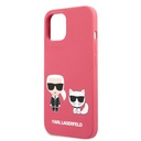 Apple iPhone 13 Pro Karl Lagerfeld & Choupette folyékony szilikontok (Piros) – KLHCP13LSSKCP