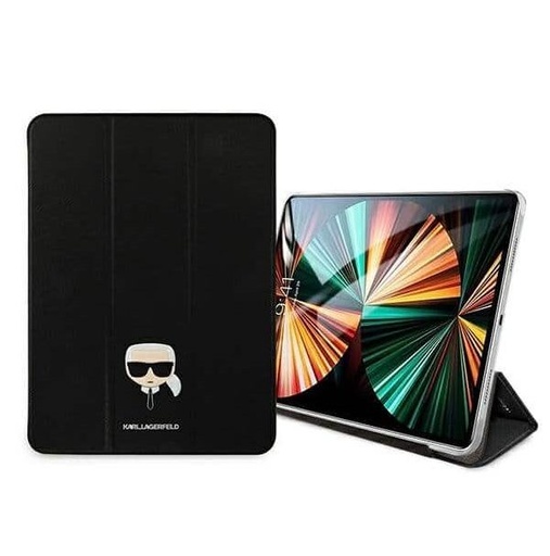 Apple iPad Pro 11 (2021) Karl Lagerfeld Head Saffiano husă (Negru) – KLFC11OKHK