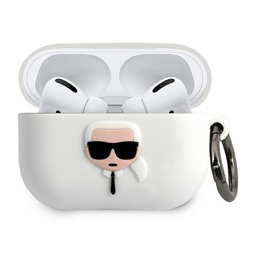 Apple AirPods Pro Karl Lagerfeld Karl Head pro husă (Alb) – KLACAPSILGLWH