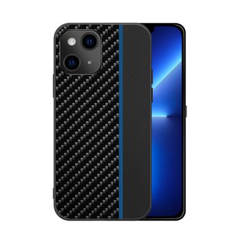 Xiaomi Redmi 10 / Redmi 10 2022 MOTO carbon husă spate (Negru Albastru Cu dungă)