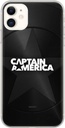 Samsung Galaxy A71 Captain America 024 hátlap tok, fekete