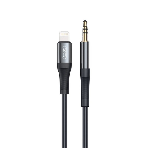 XO NB-R193A Lightning audio adapter (Negru) – 3.5 mm–Lightning, 1 m