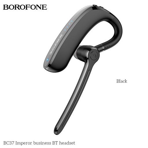 Borofone BC37 bluetooth headset, BT v5.0, 150 mAh baterie 20 ore apel/muzică és 200 ceas standby timp, negru
