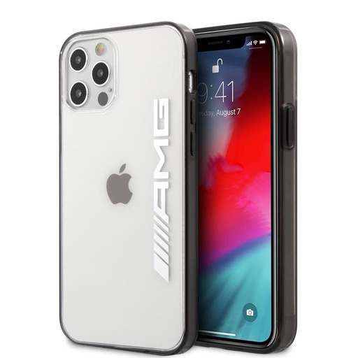 Apple iPhone 12/12 Pro AMG silicon husă spate (Transparent) - AMHCP12MAESLBK