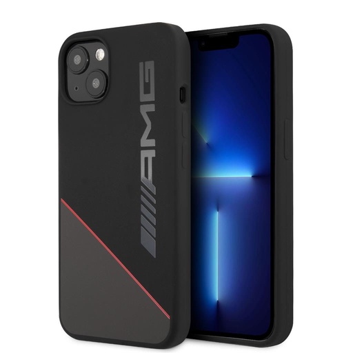 Apple iPhone 13 Mini AMG silicon husă spate (negru/roșu) - AMHCP13SRGDBK