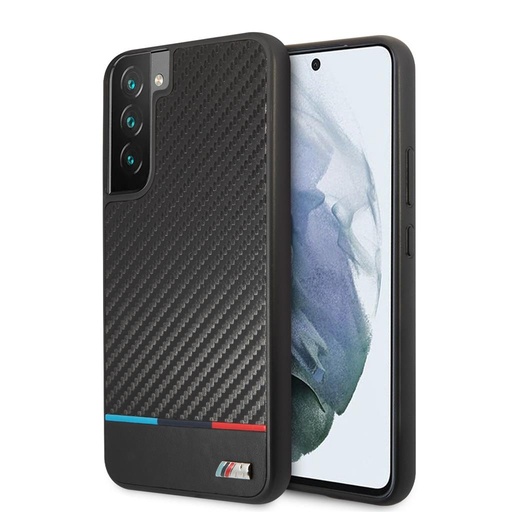 Samsung Galaxy S22+ BMW M PC/TPU husă – Tricolor Stripe (Negru) - BMHCS22MTRTBK