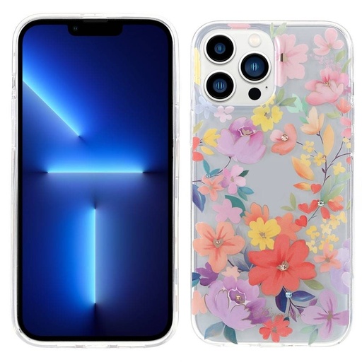 Apple iPhone 13 Pro Kingxbar brilliant Swarovski cu pietre husă spate (Roz)