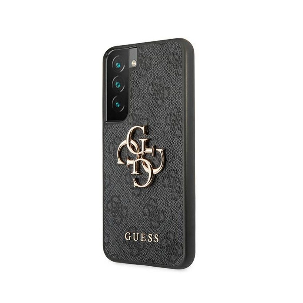 Samsung Galaxy S22+ Guess PU 4G Metal Logo tok (Szürke) - GUHCS22M4GMGGR