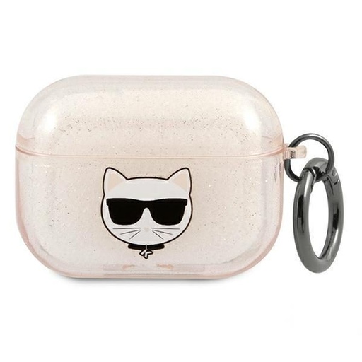 Apple AirPods Pro Karl Lagerfeld Choupette Glitter husă (Auriu) – KLAPUCHGD