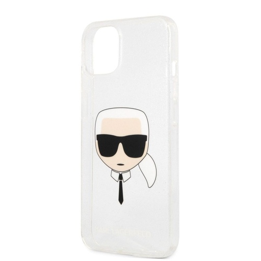 Apple iPhone 13 mini Karl Lagerfeld Karl Glitter husă (Argintiu) – KLHCP13SKHTUGLS
