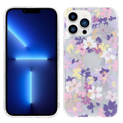 Apple iPhone 13 Pro Kingxbar brilliant Swarovski cu pietre husă spate (Mov)