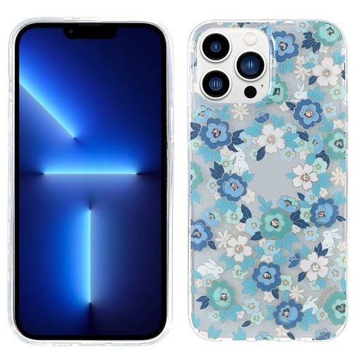 Apple iPhone 13 Pro Kingxbar brilliant Swarovski cu pietre husă spate (Albastru)