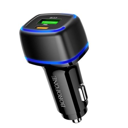 Hoco BZ14A auto încărcător rapid (PD + QC încărcare), negru