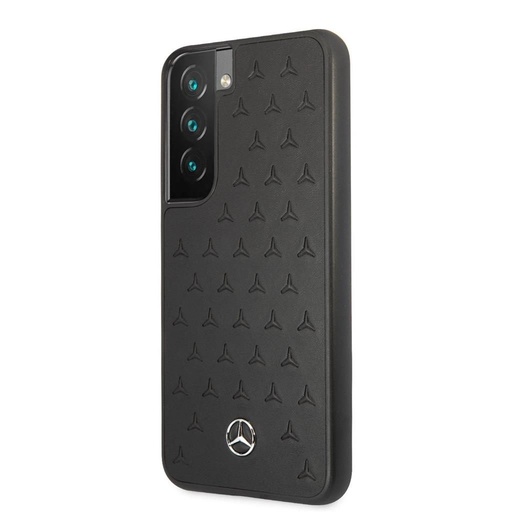 Samsung Galaxy S22 Plus Mercedes matlasat piele husă spate (Negru) - MEHCS22MPSQBK
