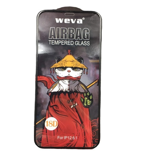 Apple iPhone X/XS/11 Pro (5.8) Weva airbag premium sticlă securizată, transparent (negru cu ramă)