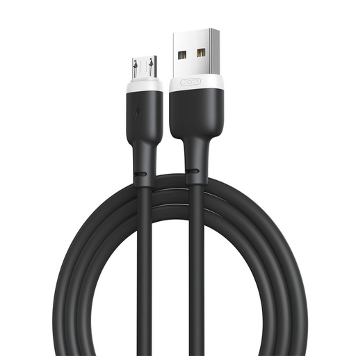 XO NB208 micro USB cablu de date (Negru) – moale silicon acoperire