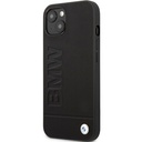 Apple iPhone 13 Pro BMW Leather Hot Stamp tok (Fekete) - BMHCP13LSLLBK