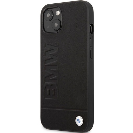 Apple iPhone 13 Pro BMW Leather Hot Stamp husă (Negru) - BMHCP13LSLLBK