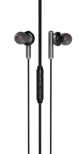XO EP32 cu fir căști, cu microfon, 3,5mm Jack cu conector, negru