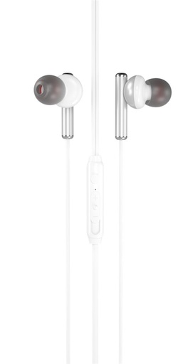 XO EP32 cu fir căști, cu microfon, 3,5mm Jack cu conector, alb