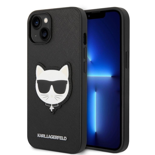 Apple iPhone 14 Plus Karl Lagerfeld PU Saffiano Choupette Head husă (Negru) – KLHCP14MSAPCHK