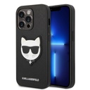 Apple iPhone 14 Pro Max Karl Lagerfeld PU Saffiano Choupette Head tok (Fekete) – KLHCP14XSAPCHK