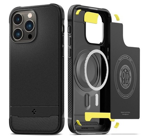 Apple iPhone 14 Pro Spigen Rugged armor anti-șoc husă (Negru)