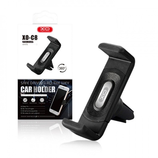 XO C8 suport auto (pentru grilă ventilație), negru