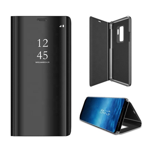 Samsung Galaxy A02s Transparent view husă tip carte (Negru)