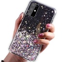 Samsung Galaxy A13 5G / A04S glue glitter hátlap tok (Fekete)