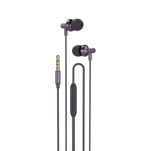 XO EP35 cu fir căști, cu microfon, 3,5mm Jack cu conector, mov