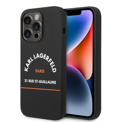 Apple iPhone 14 Pro Max Karl Lagerfeld Rue St Guillaume husă (Negru) – KLHCP14XSRSGHLK